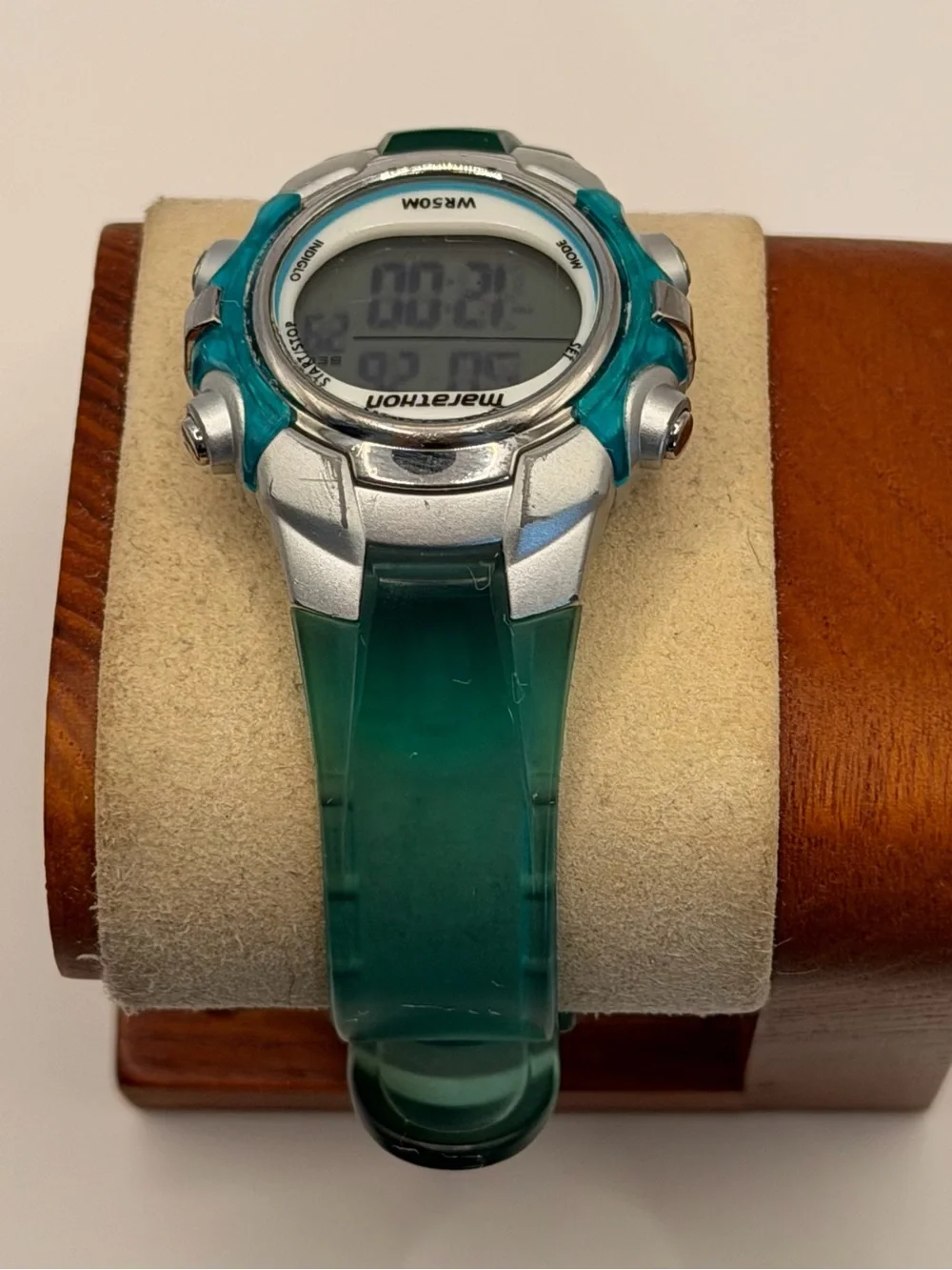 Vintage‎ 2005 Marathon Jelly 34mm Women's Quartz Digital Sport Watch Size 4-7.5